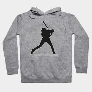 Baseball player in position Hoodie